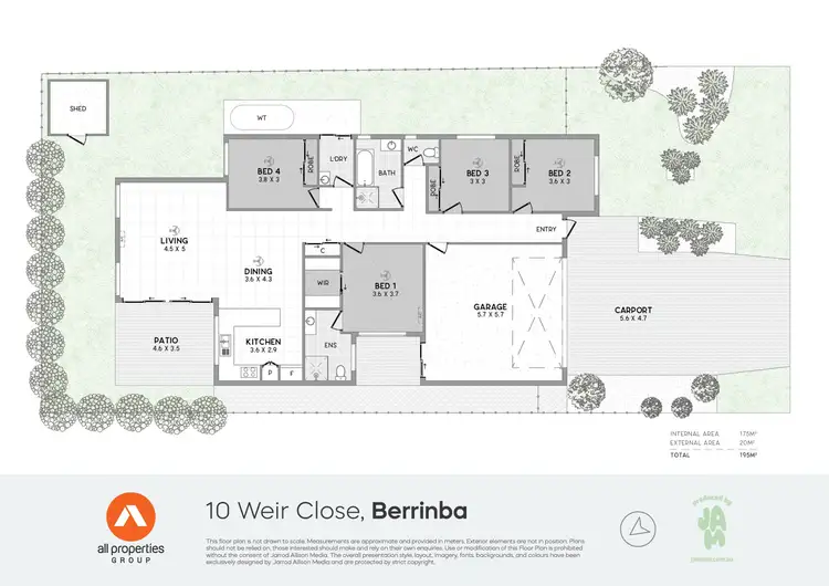 Floorplan of Homely house listing, 10 Weir Close, Berrinba QLD 4117