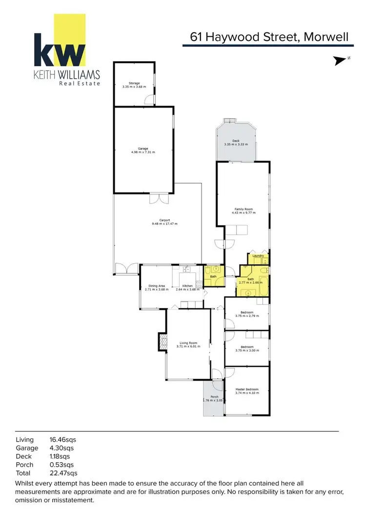 Floorplan of Homely house listing, 61 Haywood Street, Morwell VIC 3840
