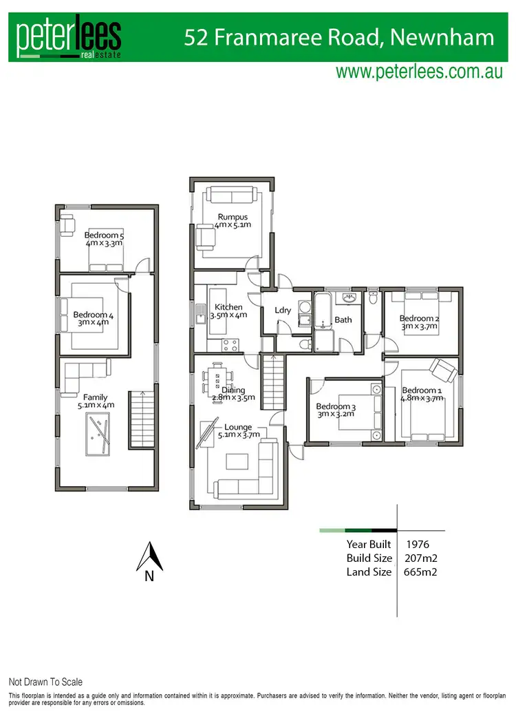 Floorplan of Homely house listing, 52 Franmaree Road, Newnham TAS 7248