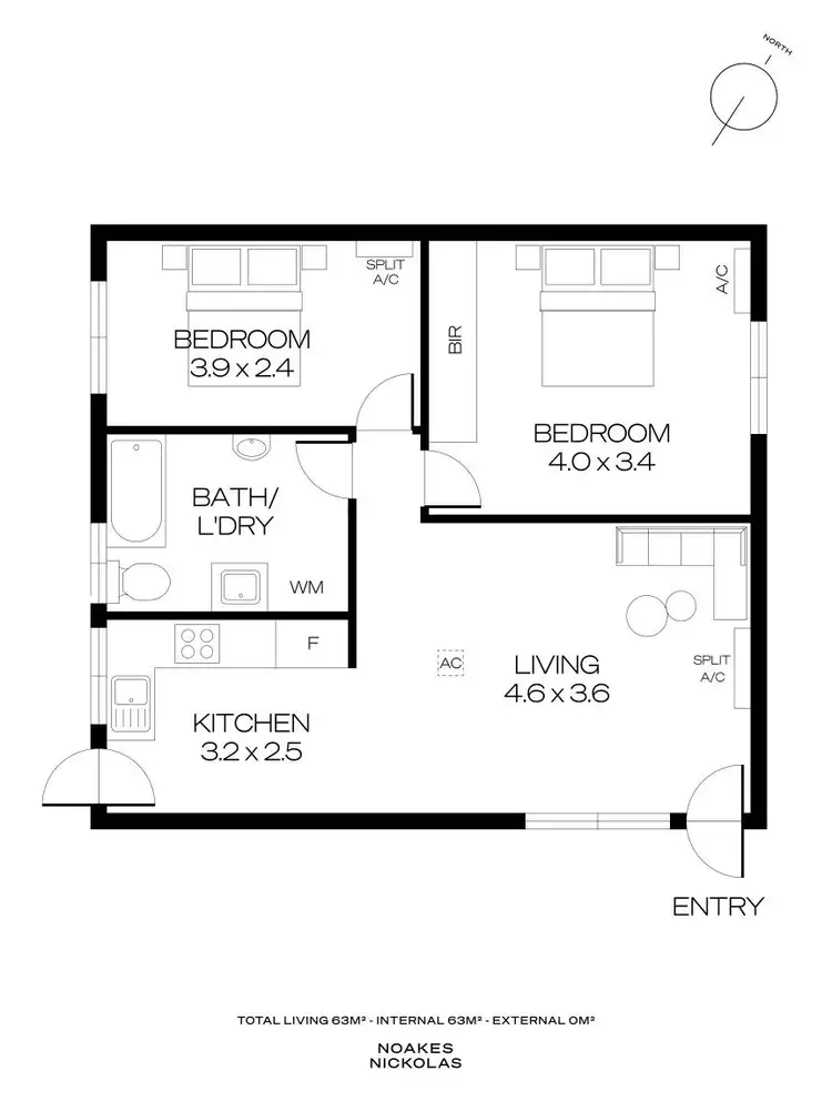 Floorplan of Homely unit listing, 12/238 Sir Donald Bradman Drive, Cowandilla SA 5033