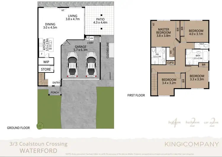 Floorplan of Homely house listing, 3/3 Coalstoun Crossing, Waterford QLD 4133