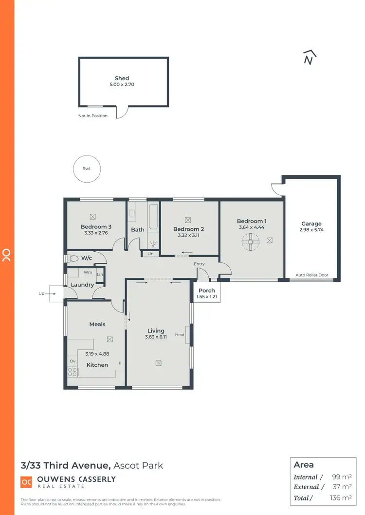 Floorplan of Homely unit listing, 3/33 Third Avenue, Ascot Park SA 5043