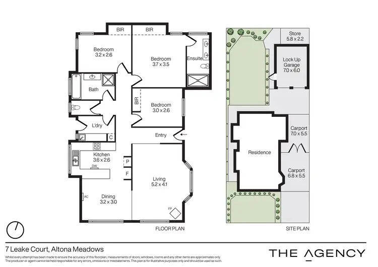 Floorplan of Homely house listing, 7 Leake Court, Altona Meadows VIC 3028