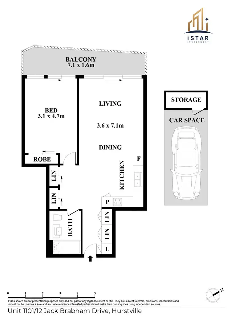 Floorplan of Homely apartment listing, 1101/12 Jack Brabham Drive, Hurstville NSW 2220
