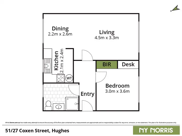 Floorplan of Homely apartment listing, 51/27 Coxen Street, Hughes ACT 2605