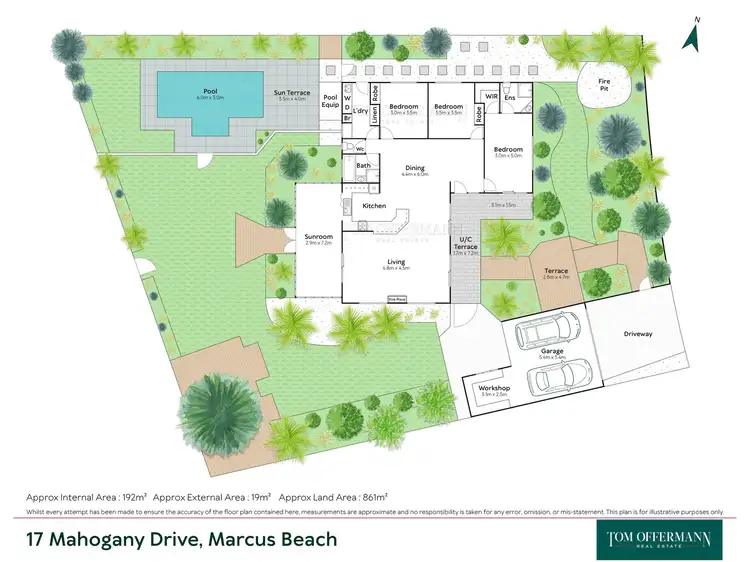 Floorplan of Homely house listing, 17 Mahogany Drive, Marcus Beach QLD 4573