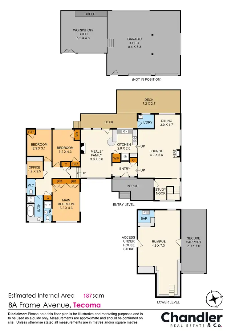 Floorplan of Homely house listing, 8A Frame Avenue, Tecoma VIC 3160