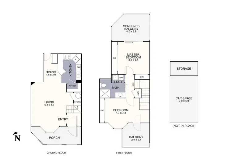 Floorplan of Homely unit listing, 66/13-15 Hewish Road, Croydon VIC 3136