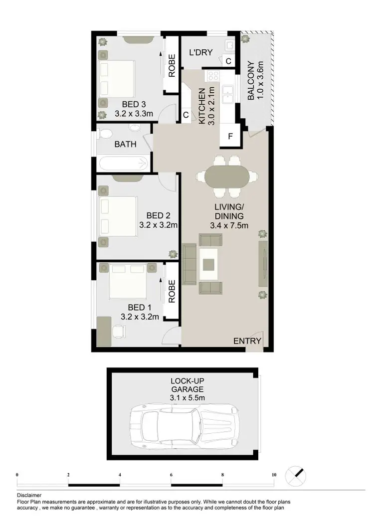 Floorplan of Homely apartment listing, 1/30 Belmore Street, Ryde NSW 2112