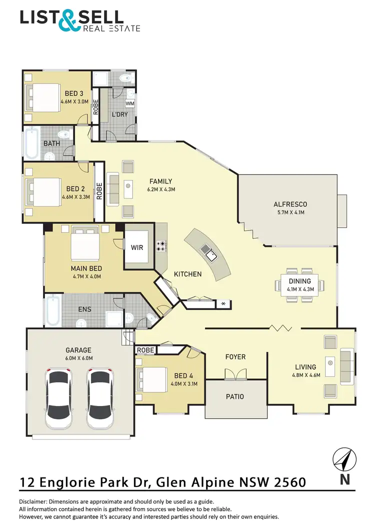 Floorplan of Homely house listing, 12 Englorie Park Drive, Glen Alpine NSW 2560
