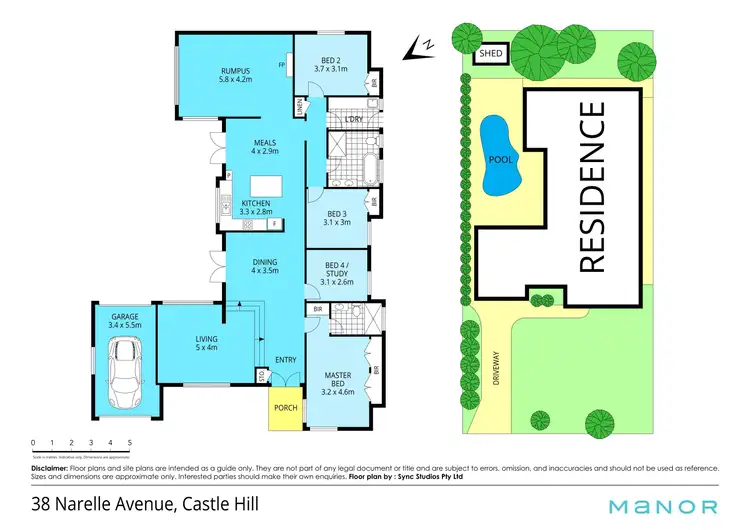 Floorplan of Homely house listing, 38 Narelle Avenue, Castle Hill NSW 2154