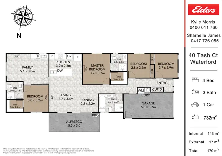 Floorplan of Homely house listing, 40 Tash Court, Waterford QLD 4133