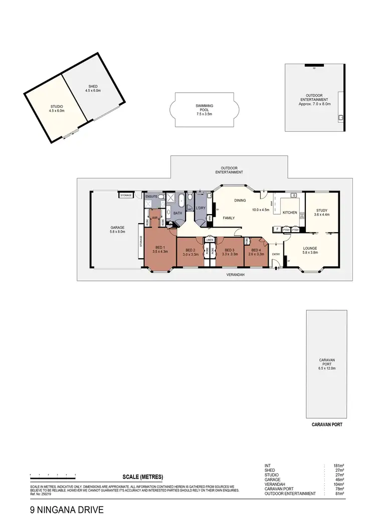 Floorplan of Homely house listing, 9 Ningana Drive, Kennington VIC 3550