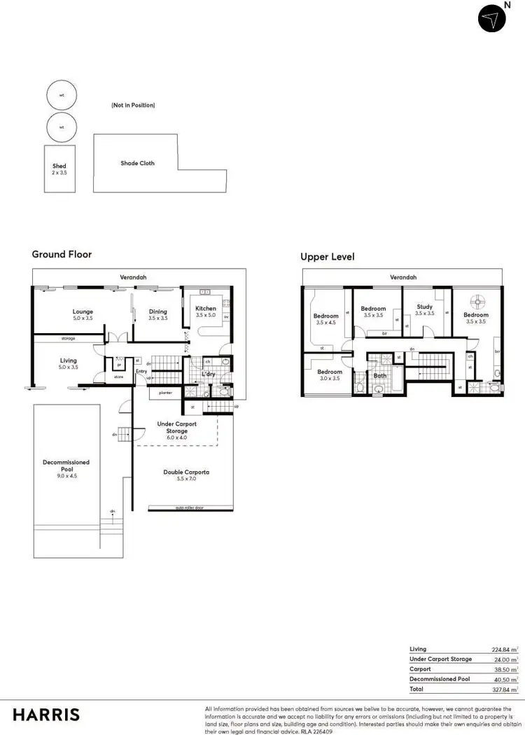 Floorplan of Homely house listing, 5 Alpha Crescent, Panorama SA 5041