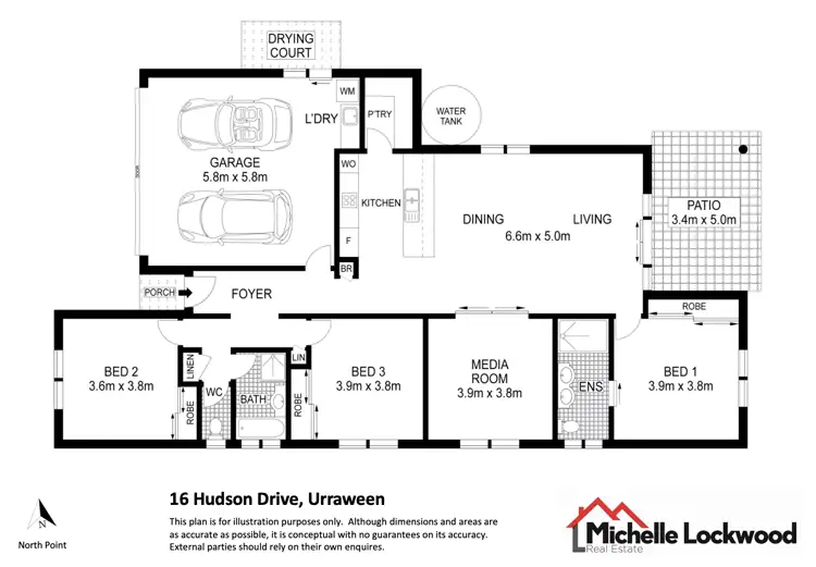 Floorplan of Homely house listing, 16 Hudson Drive, Urraween QLD 4655