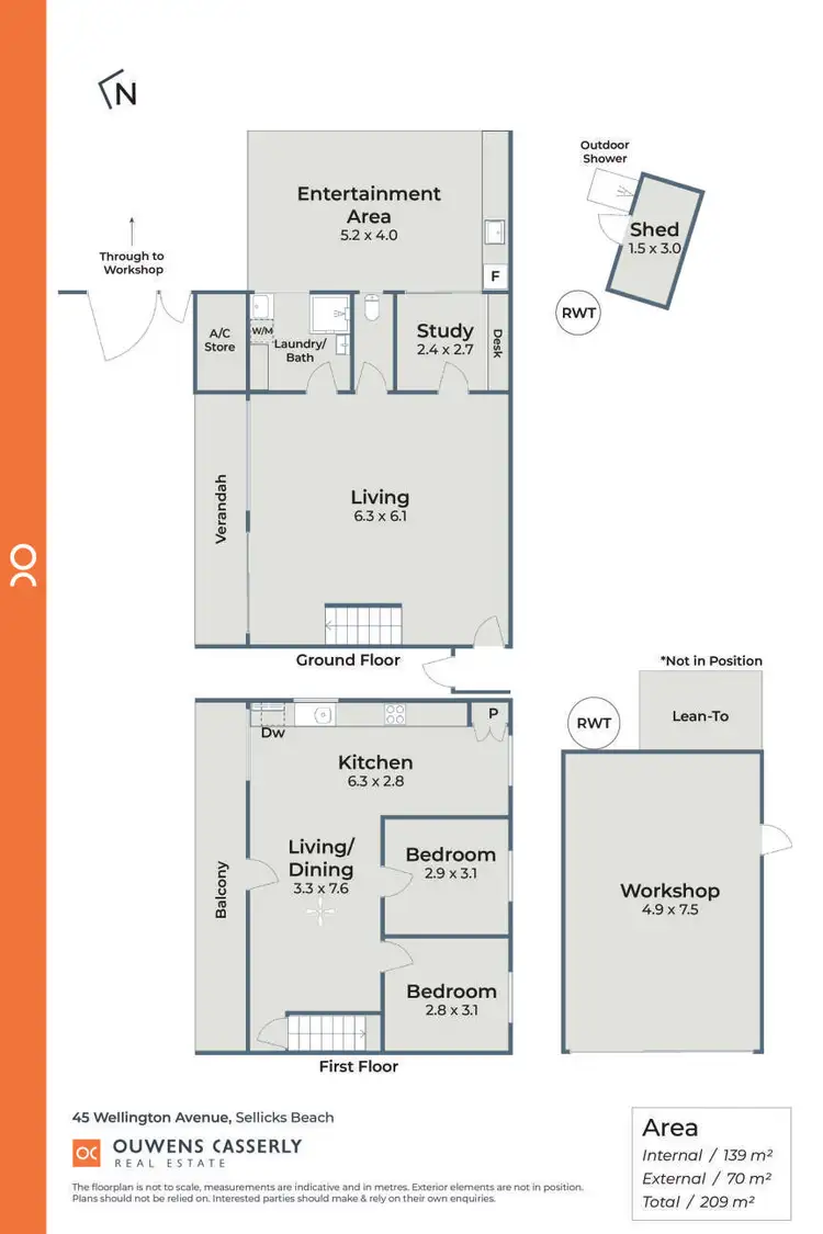 Floorplan of Homely house listing, 45 Wellington Avenue, Sellicks Beach SA 5174
