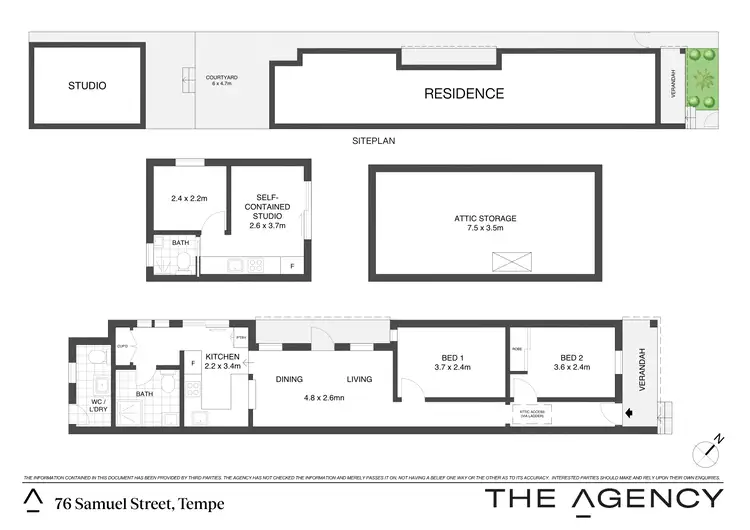 Floorplan of Homely house listing, 76 Samuel Street, Tempe NSW 2044
