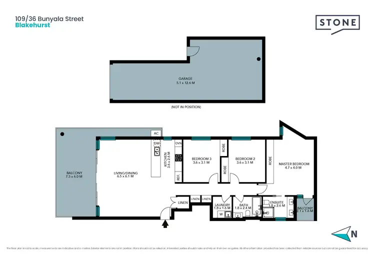 Floorplan of Homely unit listing, 109/36 Bunyala Street, Blakehurst NSW 2221