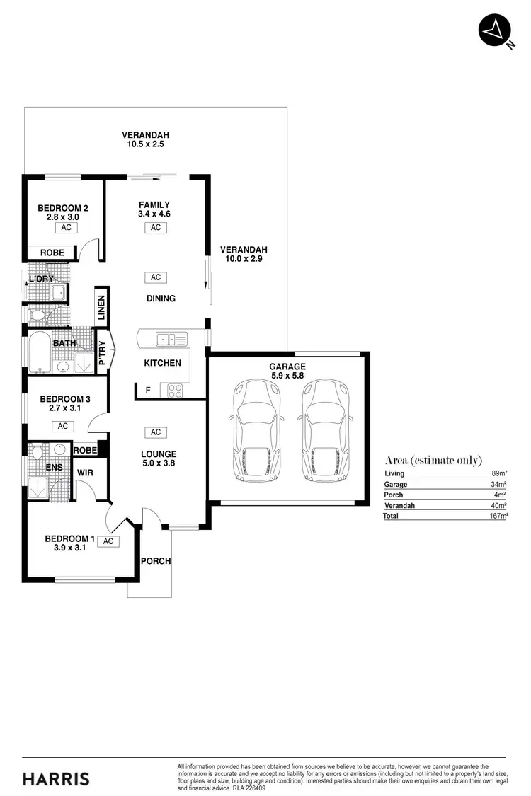 Floorplan of Homely house listing, 43 Greenhills Road, Victor Harbor SA 5211