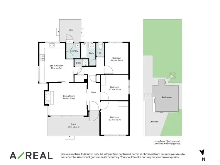 Floorplan of Homely house listing, 6 Taranto Drive, Noble Park VIC 3174