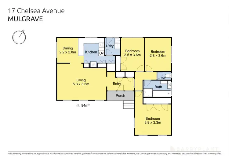 Floorplan of Homely house listing, 17 Chelsea Avenue, Mulgrave VIC 3170