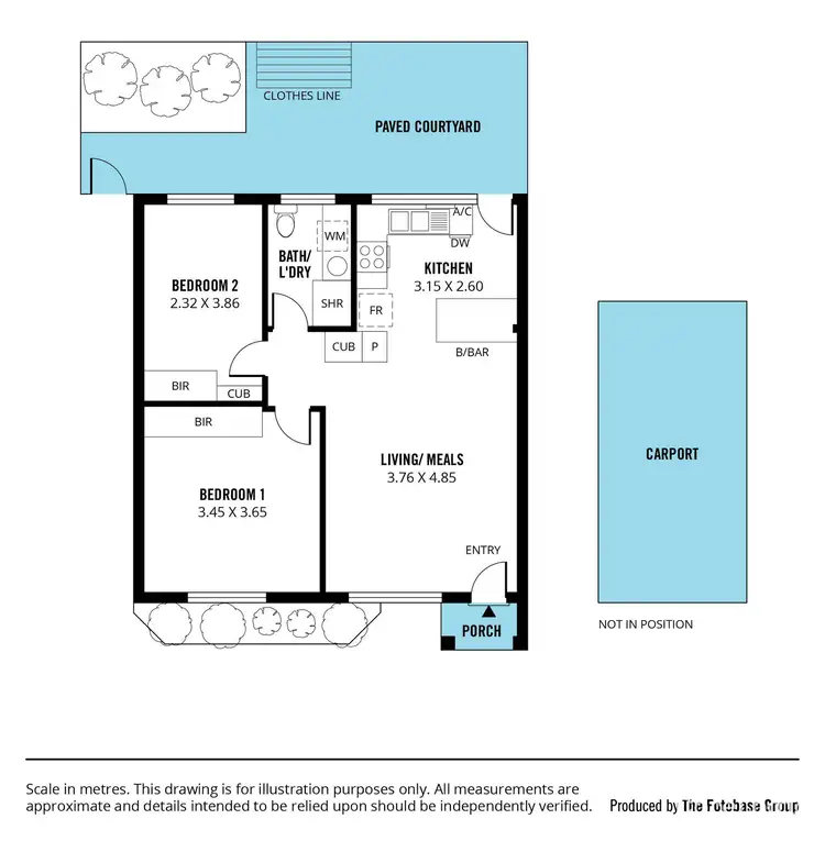Floorplan of Homely unit listing, 5/9 Edwards Street, South Brighton SA 5048