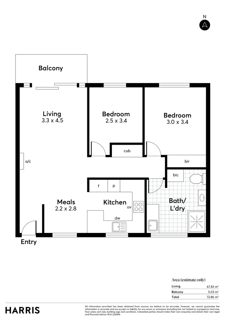 Floorplan of Homely unit listing, 6/30 College Road, Kent Town SA 5067