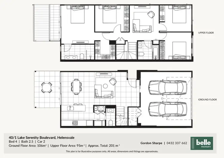 Floorplan of Homely townhouse listing, 40/1 Lake Serenity Boulevard, Helensvale QLD 4212