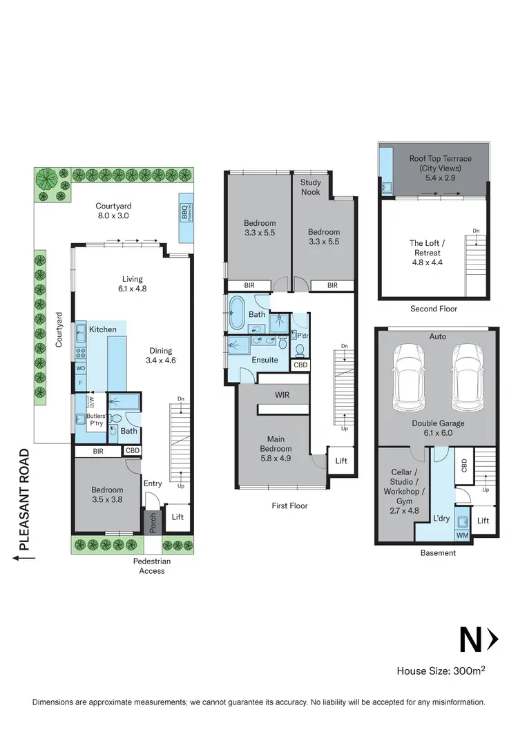 Floorplan of Homely townhouse listing, 4/99 Pleasant Road, Hawthorn East VIC 3123