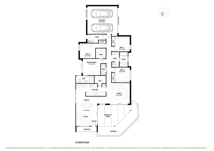 Floorplan of Homely house listing, 1 Bloomfield Crescent, Taylor ACT 2913