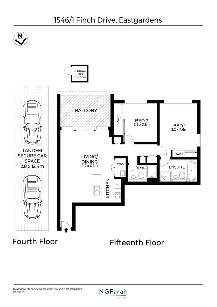 Floorplan of Homely apartment listing, 1546/1 Finch Drive, Eastgardens NSW 2036