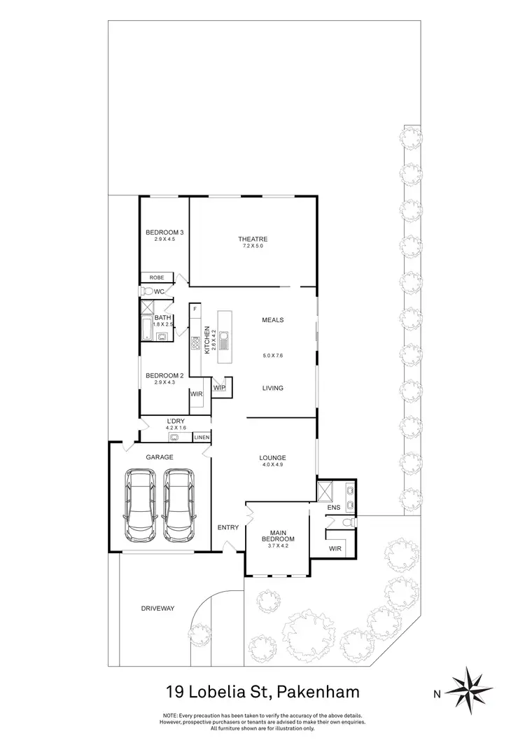 Floorplan of Homely house listing, 19 Lobelia Street, Pakenham VIC 3810