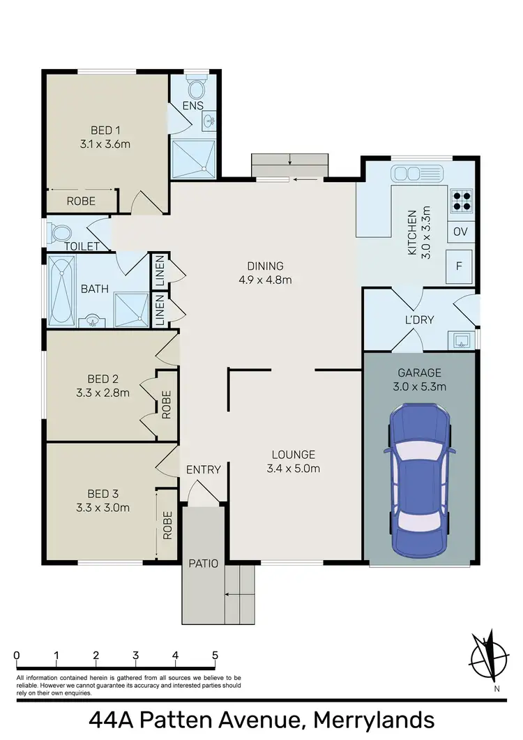 Floorplan of Homely house listing, 44a Patten Avenue, Merrylands NSW 2160