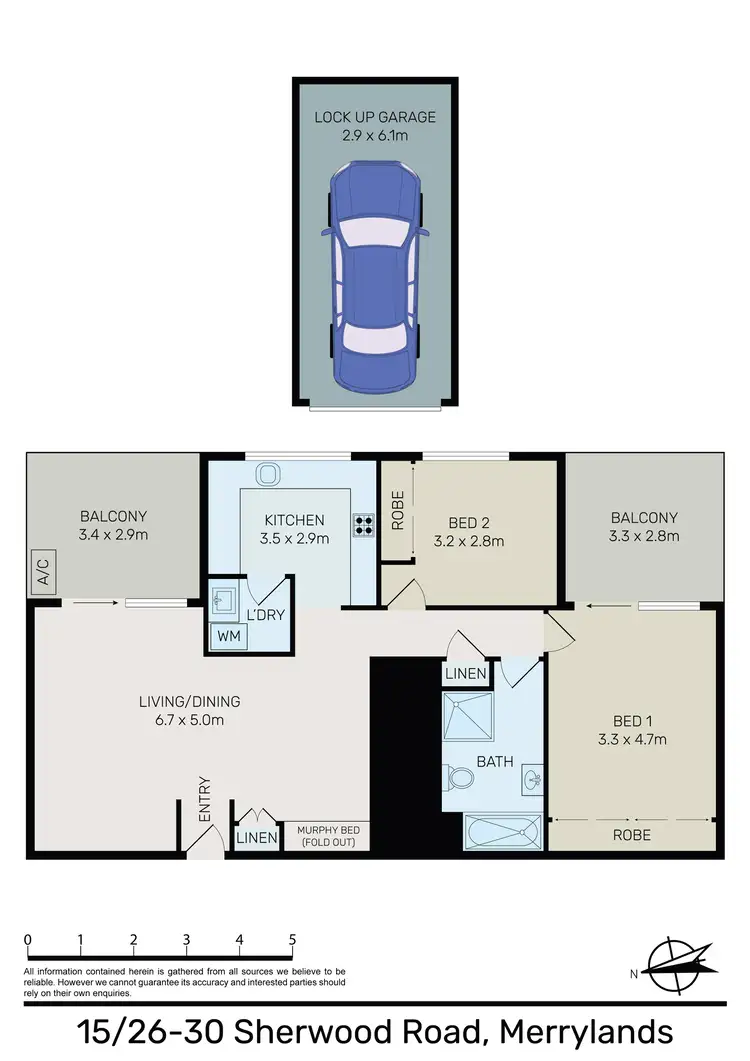 Floorplan of Homely unit listing, 15/26-30 Sherwood Road, Merrylands NSW 2160