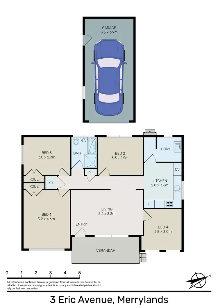 Floorplan of Homely house listing, 3 Eric Avenue, Merrylands NSW 2160
