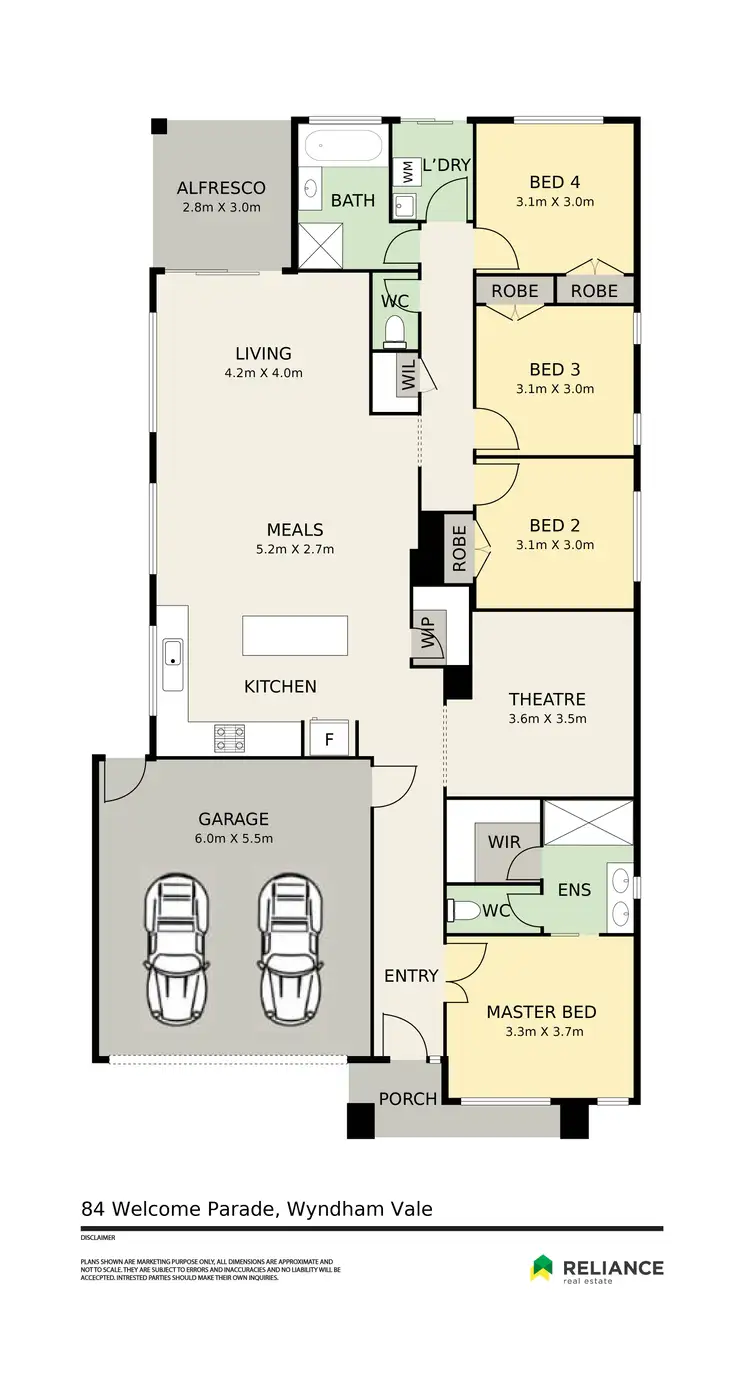 Floorplan of Homely house listing, 84 Welcome Parade, Wyndham Vale VIC 3024