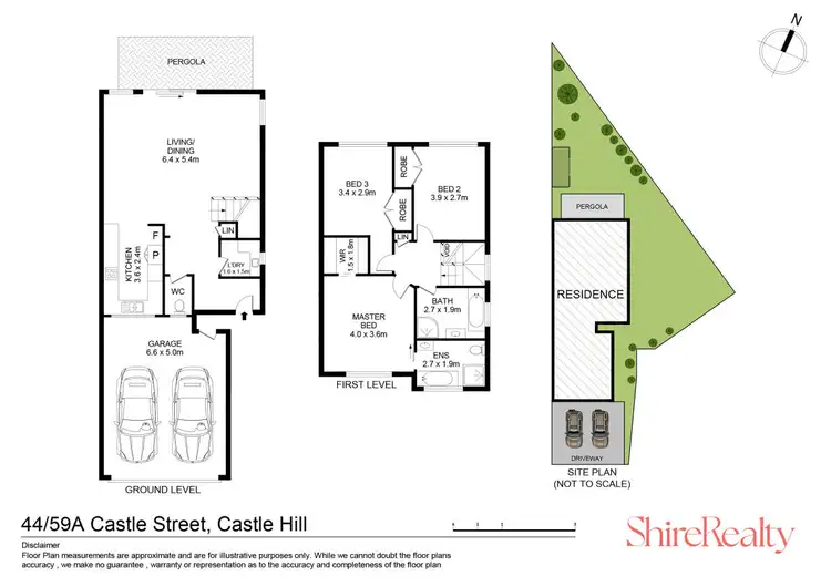 Floorplan of Homely townhouse listing, 44/59a Castle Street, Castle Hill NSW 2154
