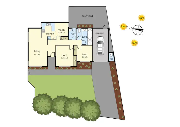 Floorplan of Homely unit listing, 1/165 Mount Eliza Way, Mount Eliza VIC 3930