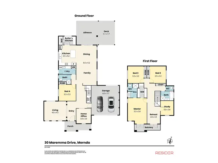 Floorplan of Homely house listing, 30 Maremma Drive, Mernda VIC 3754
