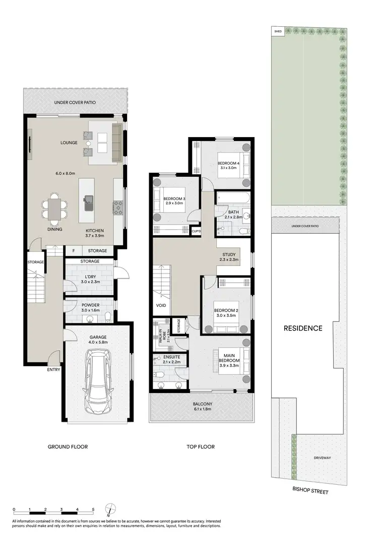 Floorplan of Homely semi-detached listing, 7A Bishop Street, Revesby NSW 2212