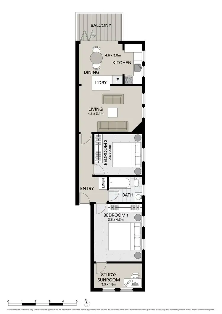 Floorplan of Homely apartment listing, 4/2B Queens Park Road, Queens Park NSW 2022