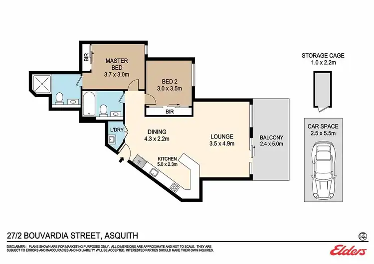 Floorplan of Homely apartment listing, 27/2 Bouvardia Street, Asquith NSW 2077