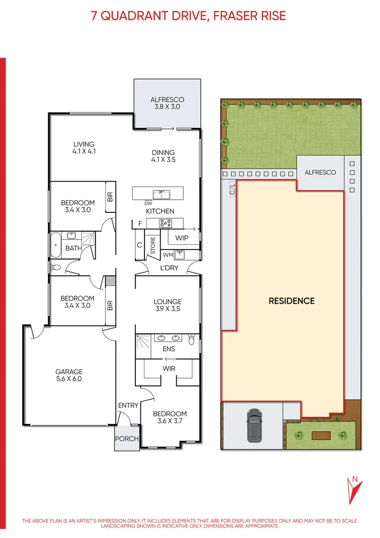 Floorplan of Homely house listing, 7 Quadrant Drive, Fraser Rise VIC 3336