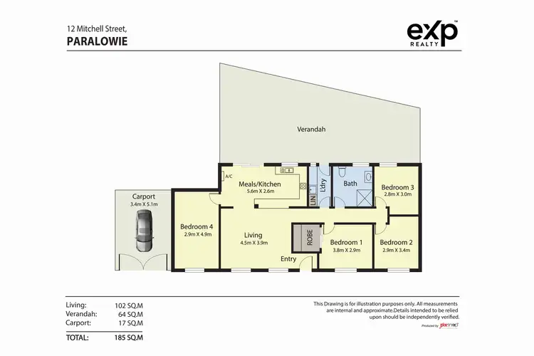 Floorplan of Homely house listing, 12 Mitchell Street, Paralowie SA 5108