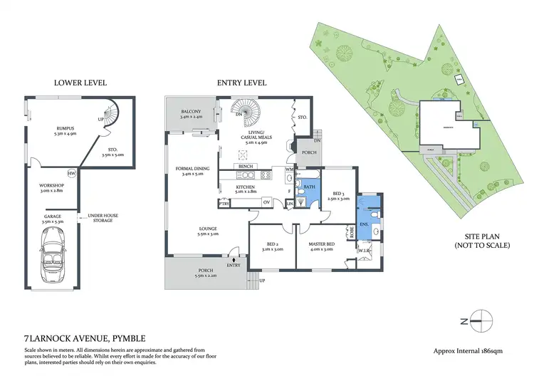 Floorplan of Homely house listing, 7 Larnock Avenue, Pymble NSW 2073