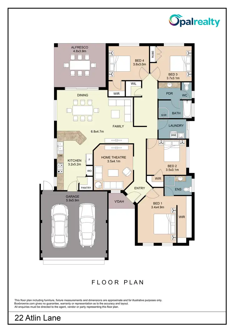 Floorplan of Homely house listing, 22 Atlin Lane, Secret Harbour WA 6173