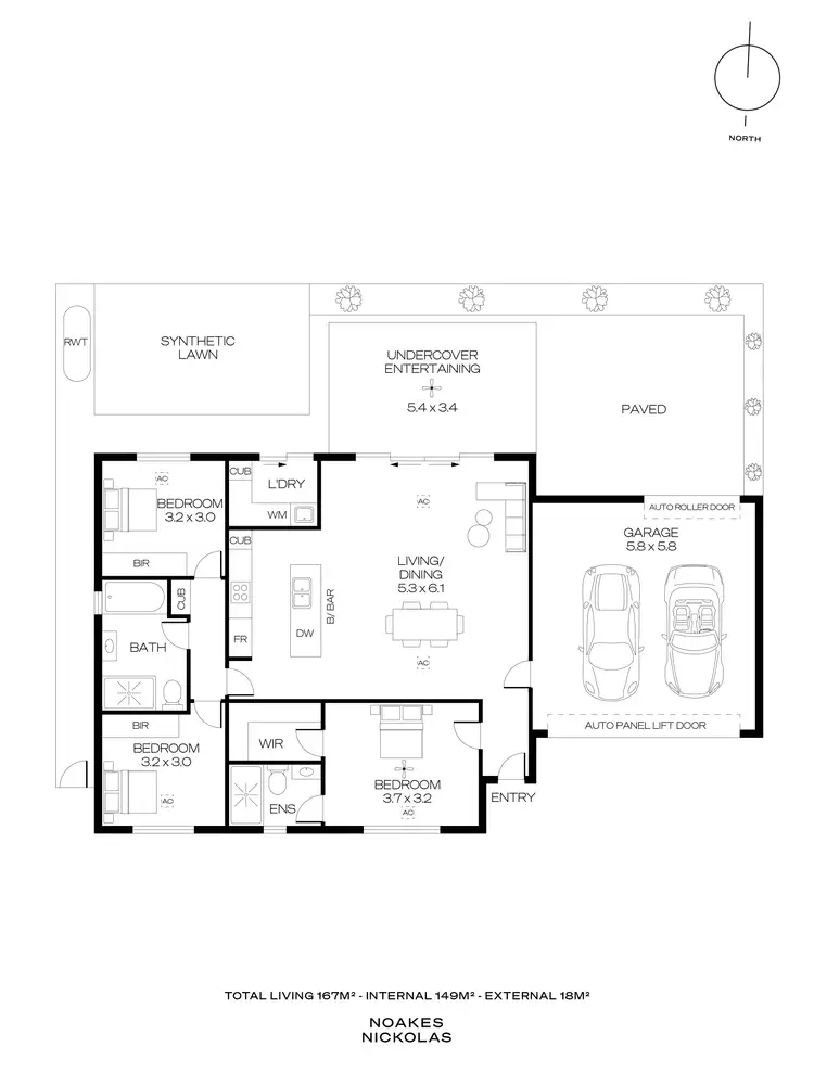 Floorplan of Homely house listing, 3A Condada Avenue, Park Holme SA 5043