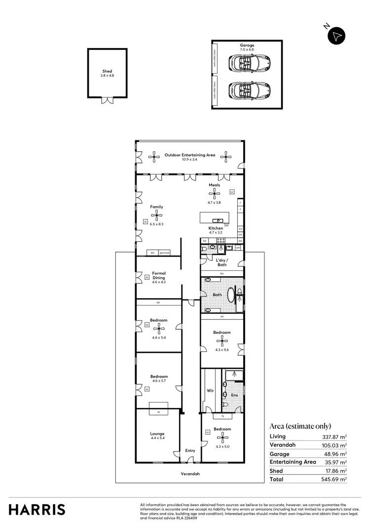 Floorplan of Homely house listing, 152 Mills Terrace, North Adelaide SA 5006