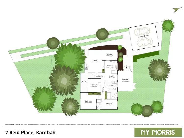 Floorplan of Homely house listing, 7 Reid Place, Kambah ACT 2902