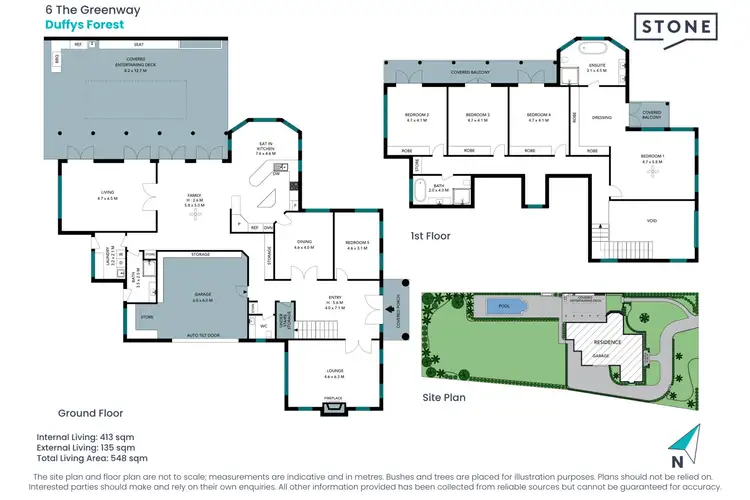 Floorplan of Homely house listing, 6 The Greenway, Duffys Forest NSW 2084